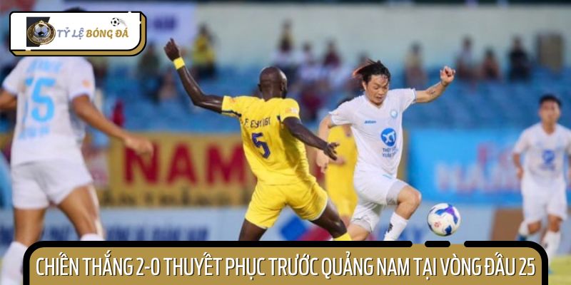 Chiến thắng trước Quảng Nam chính thức đưa CLB Nam Định vô địch V-League
