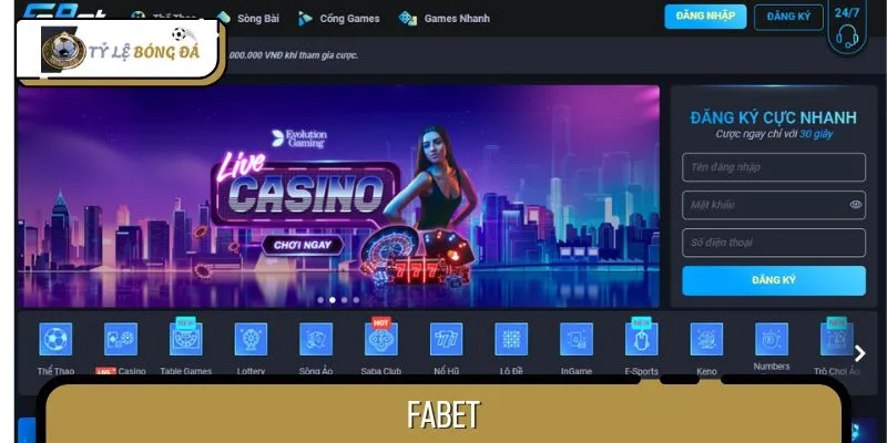 FABET – Địa Chỉ Cá Cược Uy Tín, Tỷ Lệ Cạnh Tranh, Ưu Đãi Hấp Dẫn