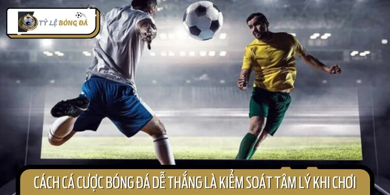 Cách cá cược bóng đá dễ thắng là kiểm soát tâm lý khi chơi