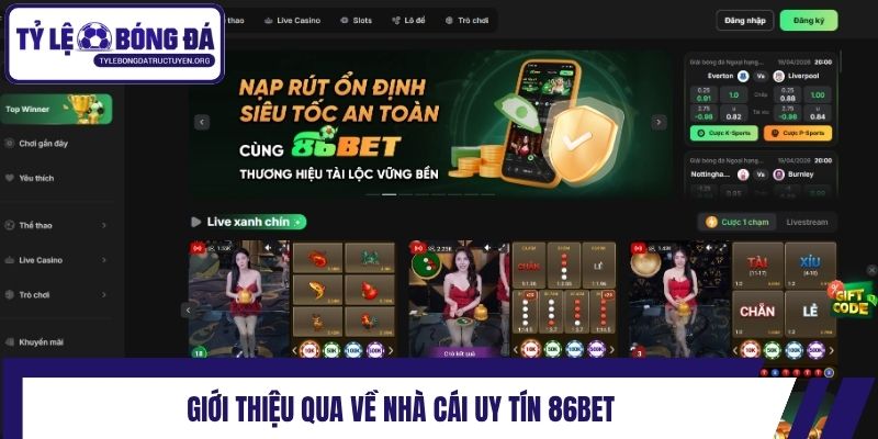 Giới thiệu qua về nhà cái uy tín 86bet
